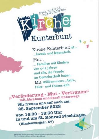 Einladung zur Kirche Kunterbunt