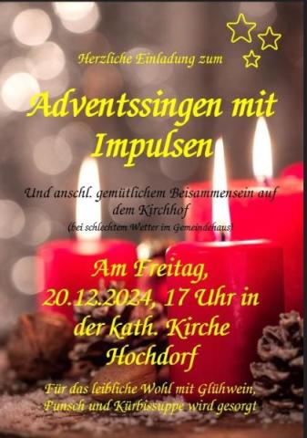Flyer Adventssingen